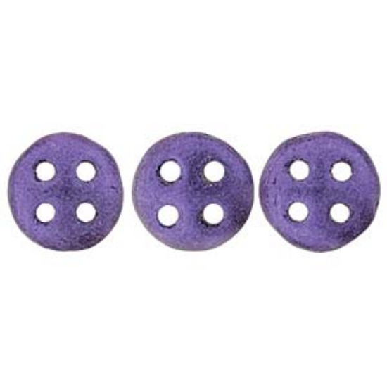 Picture of CzechMates QuadraLentil 6mm Metallic Suede Purple x5g