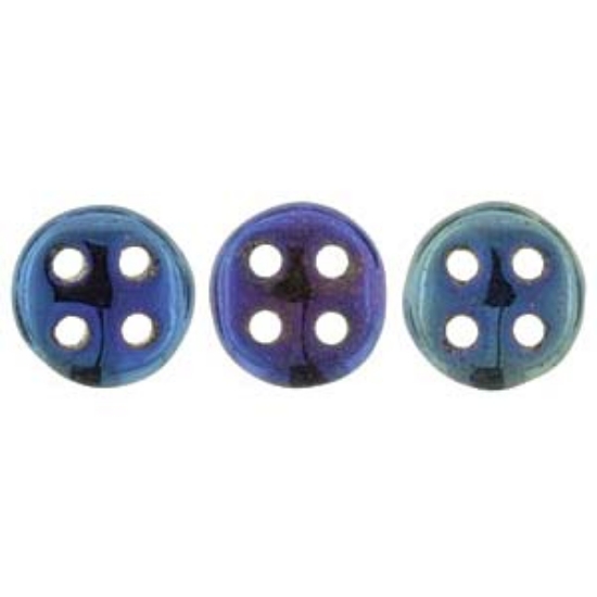 Picture of CzechMates QuadraLentil 6mm Iris Blue x5g