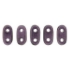 Picture of Bar 2-hole 2x6mm Metallic Suede Pink x5g