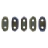 Picture of Bar 2-hole 2x6mm Mat Iris Brown x5g