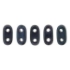 Picture of Bar 2-hole 2x6mm Metallic Suede Dark Blue x5g