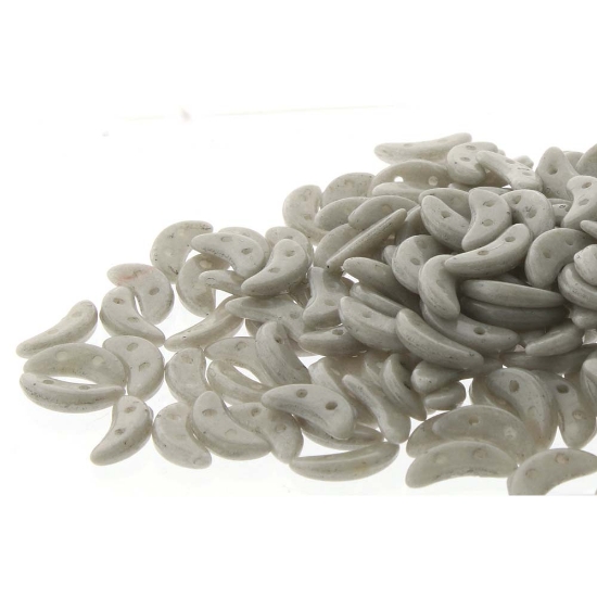 Picture of CzechMates Crescent 3x10mm Opaque Lilac Grey x10g