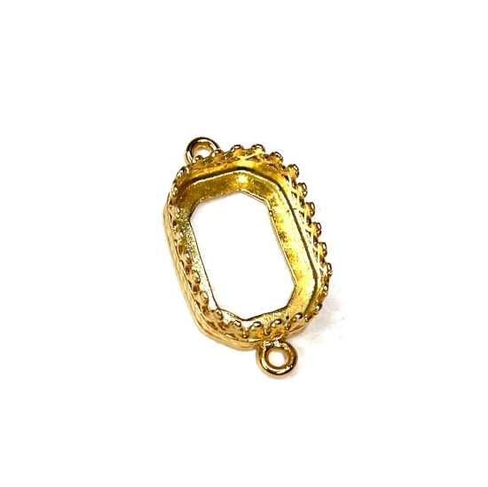 Picture of Premium Pendant Crown 4610 14x10mm w/ 2 loops 24kt Gold Plate x1