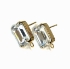 Picture of Premium Ear Stud Crown 4610 18x13mm octagon 24kt Gold Plate x2