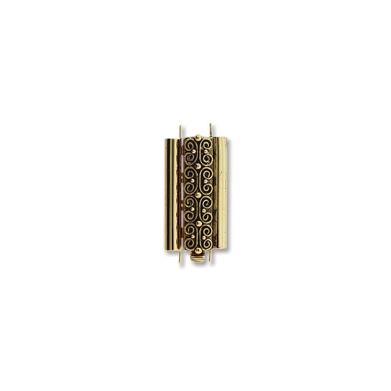 Picture of Beadslide Squiggle 10x24mm Antique Gold x1