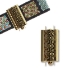 Picture of Beadslide Squiggle 10x24mm Antique Gold x1