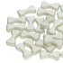 Picture of Bow Tie 3 holes 6x12mm Chalk Green Luster x10g