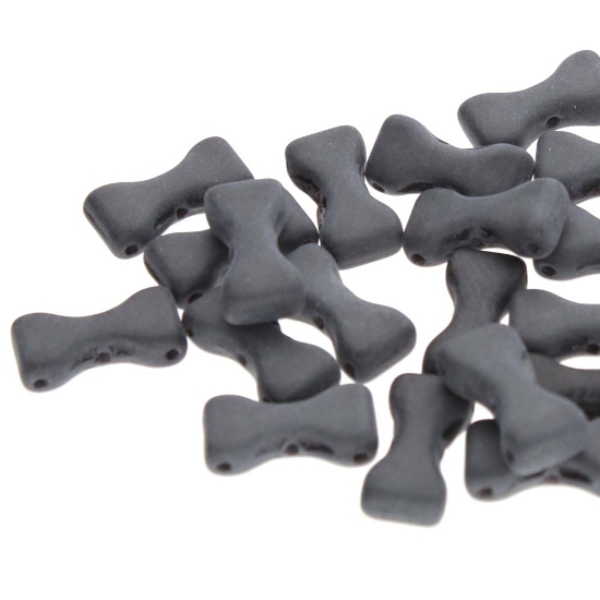 Picture of Bow Tie 3 holes 6x12mm Jet Mat x10g