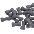 Picture of Bow Tie 3 holes 6x12mm Jet Mat x10g