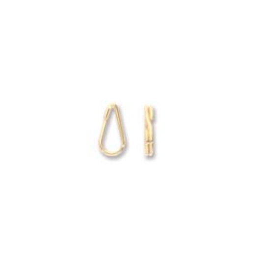 Picture of Split Ring 5x10mm drop Gold Plate x12