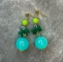 Picture of Acrylic Flower Spacer Bead 12x12mm Opaque Dark Green x12