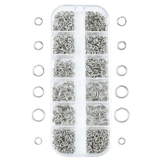 Picture of Stainless Steel Jump Ring 12 styles Set x1