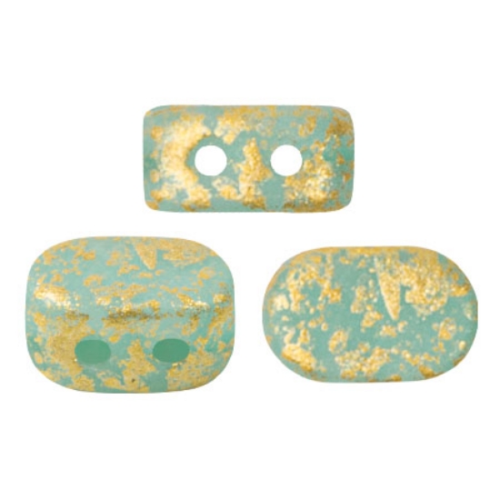 Picture of Lipsi® Par Puca® 7x4mm Blue Green Opal Mat Splash x10g