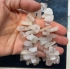 Picture of Quartz bead Top-drilled Large chip Rose-Crystal x35cm
