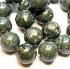 Picture of Porcelain bead round 18-20mm forest green x38cm 