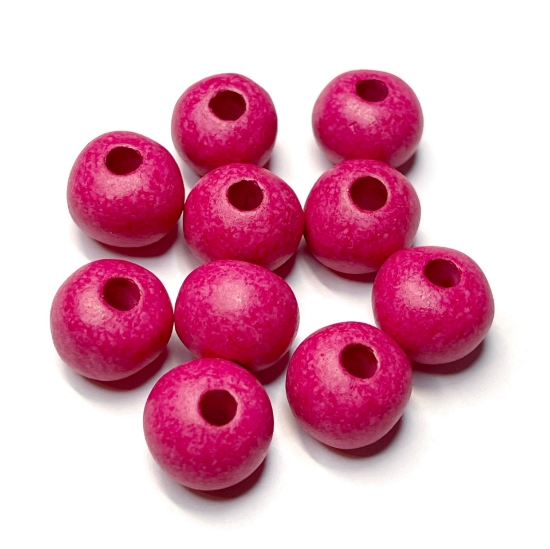 Picture of Greece Ceramic bead Rondelle 10x13mm Pink x10