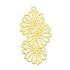 Picture of Stainless Steel Pendant Laser cut Flower 37x19x1mm Gold x1