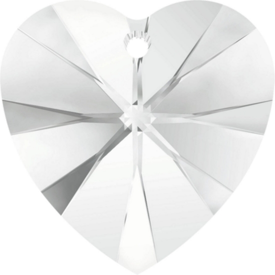 Picture of Swarovski 6228 Xilion Heart Pendant 40mm Crystal x1