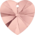 Picture of Swarovski 6228 Xilion Heart Pendant 40mm Rosaline x1
