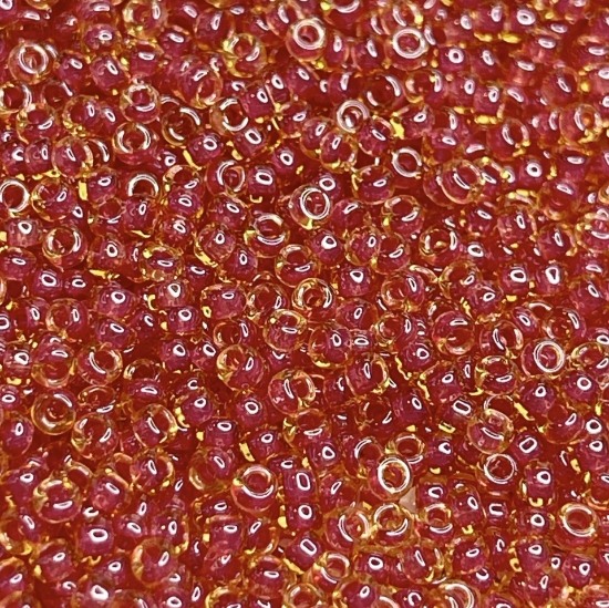 Picture of Miyuki Rocaille 11/0 373 Dark Rose Lined Topaz Luster x10g