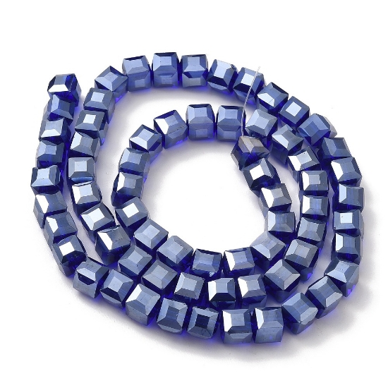 Picture of Glass Cube 8mm Royal Blue x50cm