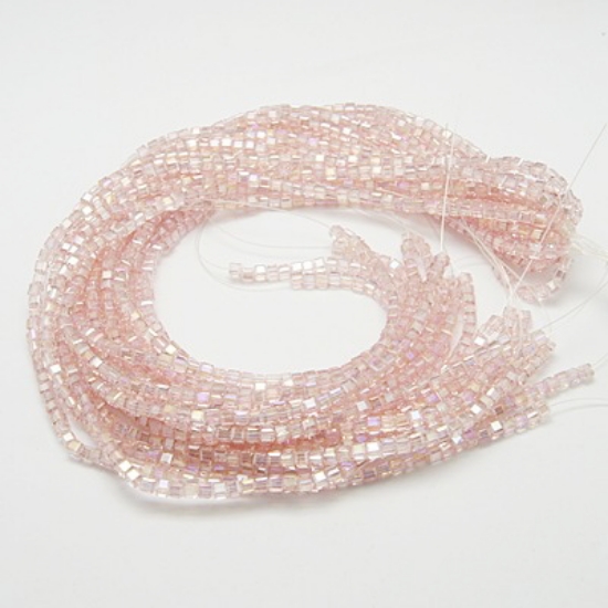Picture of Glass Cube 8mm Rosaline x50cm