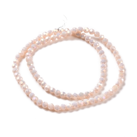 Picture of Faceted Rondelle 4mm Beige AB x36cm