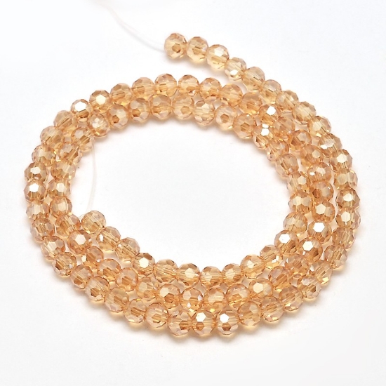 Picture of Faceted Rondelle 4mm Golden Shadow x36cm 