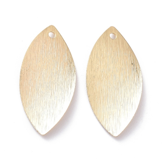 Picture of Pendant Leaf  23x11x1mm 14kt Gold Plated x2