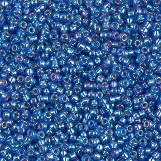 Picture of Miyuki Rocaille 8/0 1019 Silver Lined Sapphire AB x10g