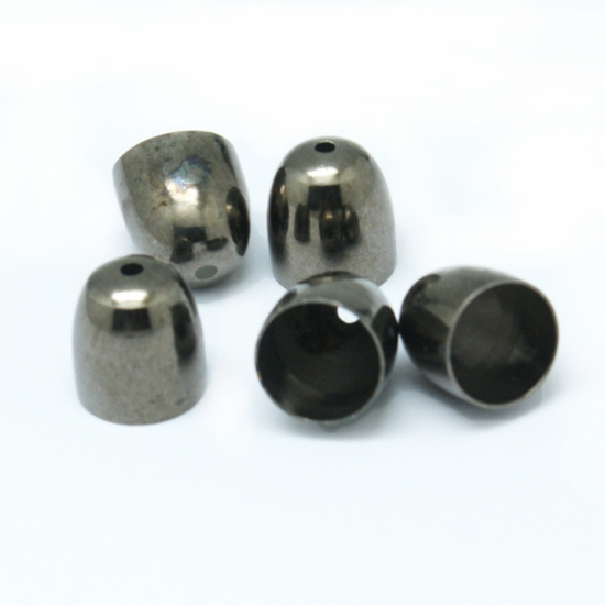Picture of End Cap bullet Ø10mm w/ hole Gunmetal x10