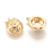 Picture of Charm Cat 11x9x5mm 18kt Gold Plate x1