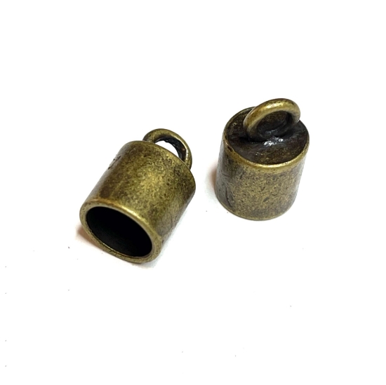 Picture of End Cap w/ Loop Ø8mm Bronze x2