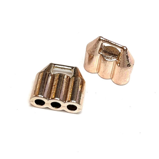 Picture of End Cap Triple w/ Loop Ø3mm Rose Gold x2