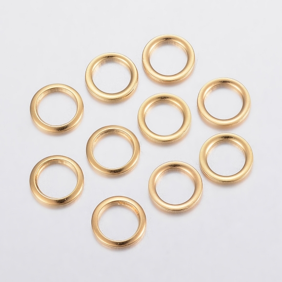 Picture of Stainless Steel Closed Ring 10x1mm Gold x10
