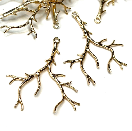 Picture of Pendant Branch 32mm 18kt Gold Plated x1