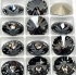 Picture of Swarovski 1122 Rivoli Round Stone 10mm - SS47  Crystal Silver Night x1