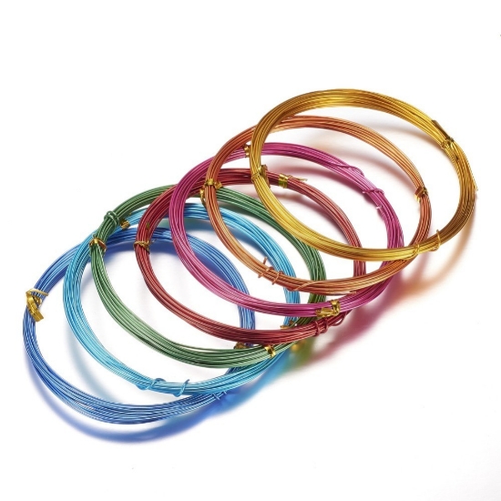 Picture of Aluminium Wire 0,8mm (20 gauge) Color Mix 10m each color x5
