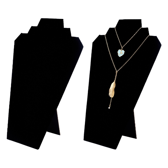 Picture of Necklace Display Velvet 30cm Black x1