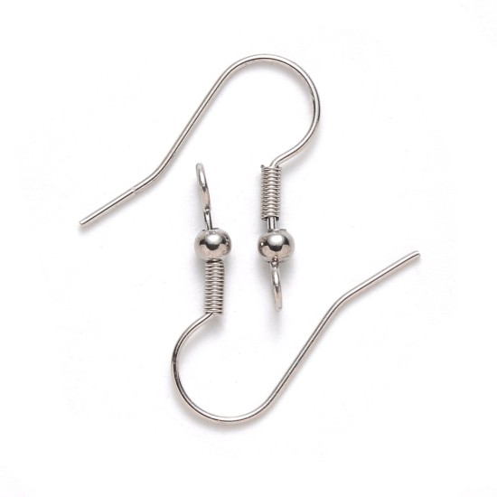 Afbeeldingen van Stainless Steel Earwire 21mm w/ vertical loop x20