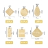 Picture of Pendant Mix raw brass x96