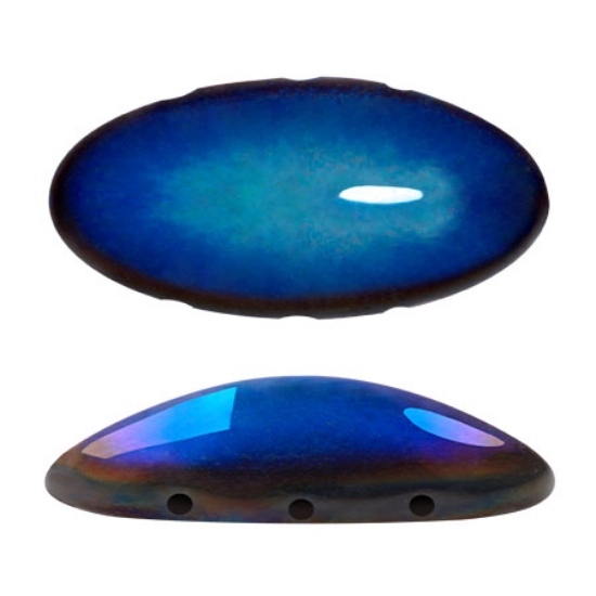 Picture of Athos 3-hole Par Puca bead 20x10mm Full Azzuro x1