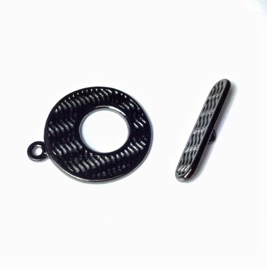 Picture of Kapittelsluiting 24.5mm go-go met golf design  Antraciet x1