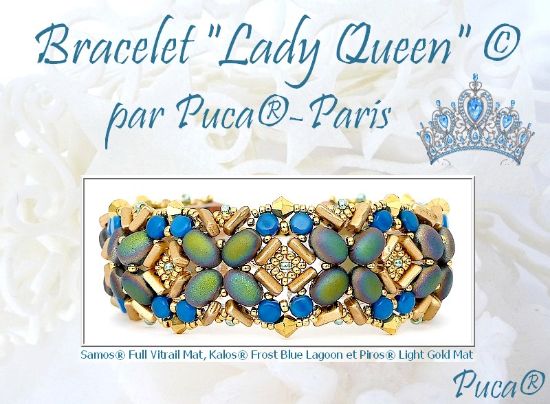 Picture of Armband "Lady Queen" par Puca – Instant Download or Printed Copy 