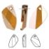 Picture of Swarovski Avant-Garde pendant 6620 30mm Crystal Copper x1