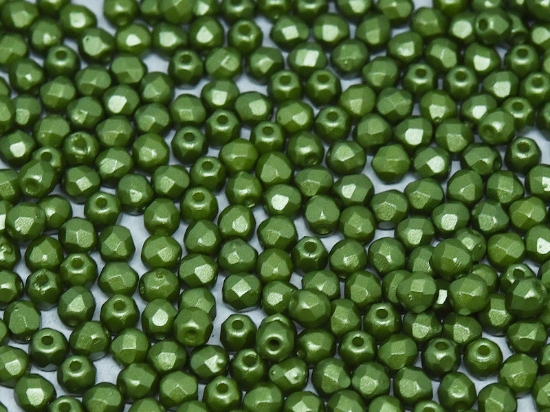 Picture of Fire-Polished 3mm Pastel Olivine x100