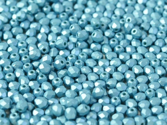 Picture of Fire-Polished 3mm Pastel Aqua x100