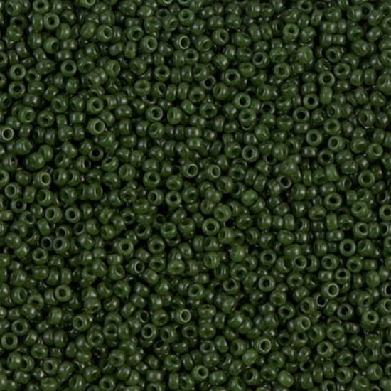 Picture of Miyuki Seed Beads 15/0 1488 Dyed Opaque Forest x10g