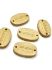 Picture of Wooden Label Tags "Handmade" Oval 19x12mm x10