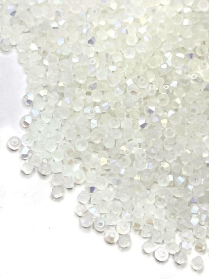 Picture of Preciosa Bead Rondell 3mm Crystal Mat AB x100